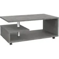 Bailey G-Shape Coffee Table - Dark Grey