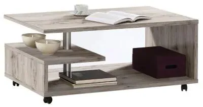 Bailey G-Shape Coffee Table - Sand Oak