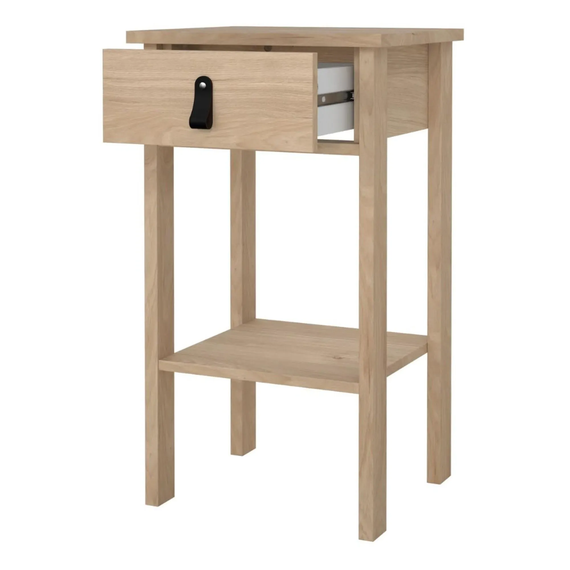Barcelona 1 Drawer Bedside Table - Oak