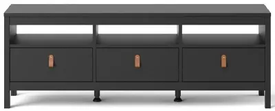 Barcelona 151cm TV Unit with Storage - Black