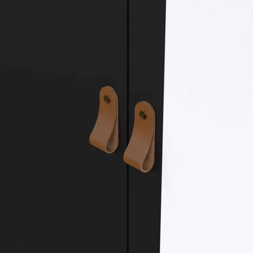 Barcelona 2 Door Combi Wardrobe - Black