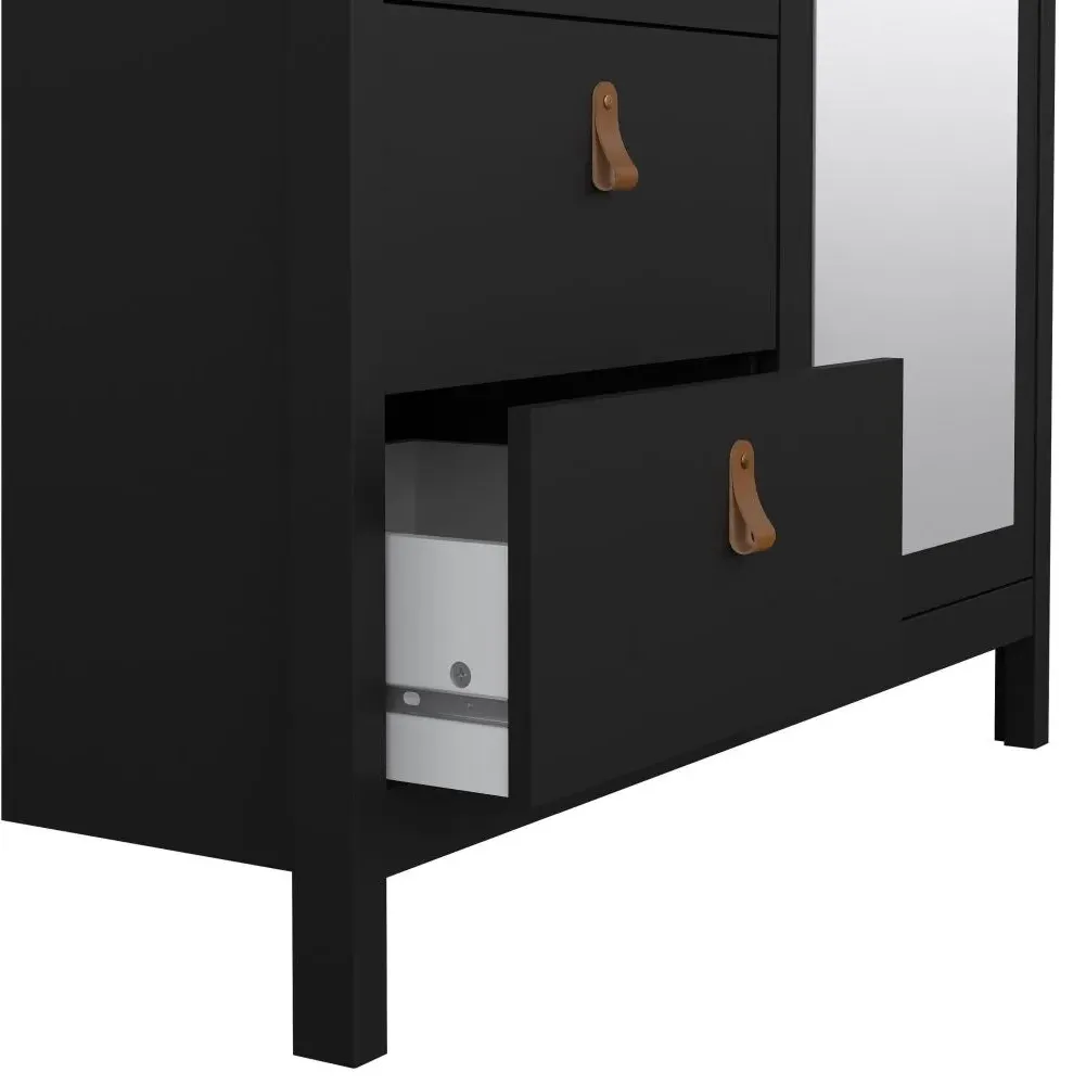 Barcelona 2 Door Combi Wardrobe - Black