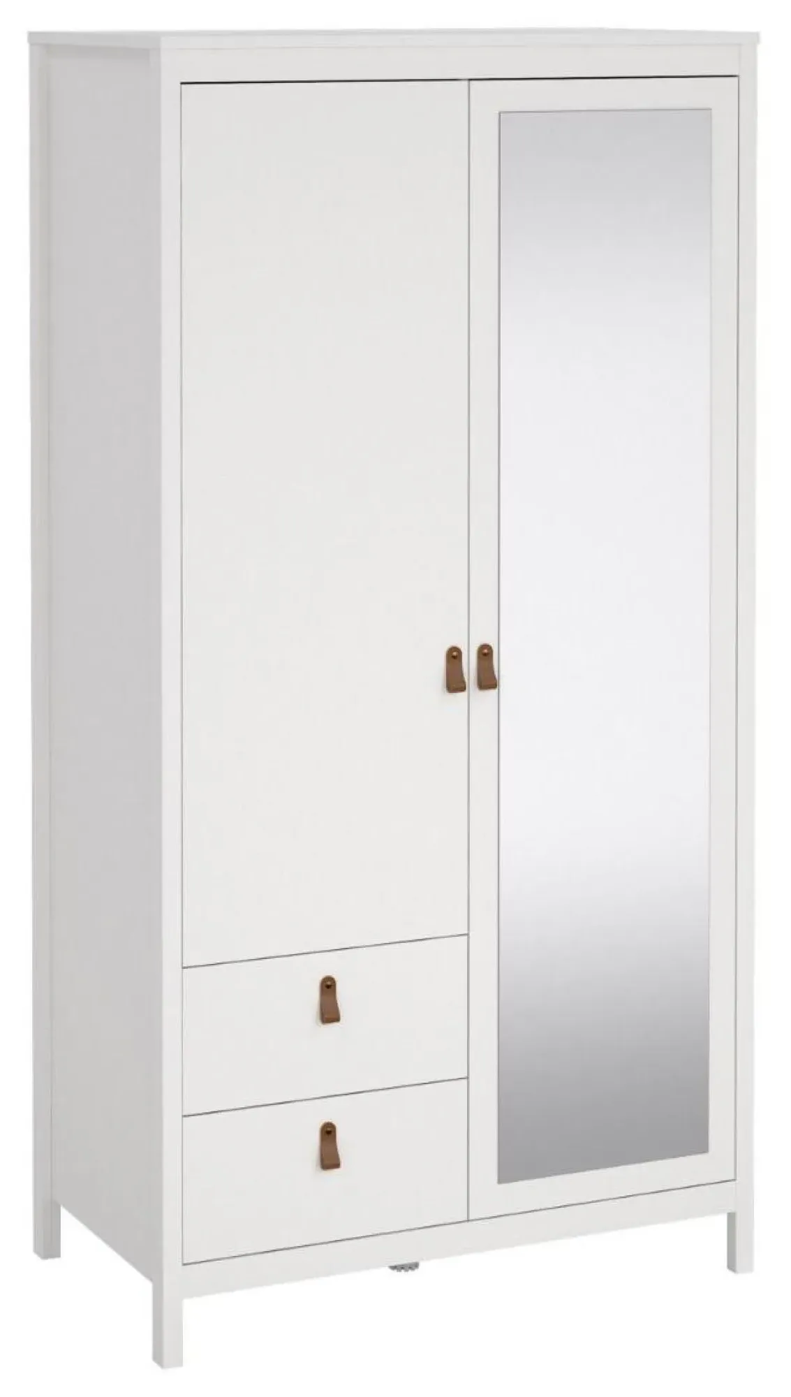 Barcelona 2 Door Combi Wardrobe - White