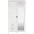 Barcelona 2 Door Combi Wardrobe - White
