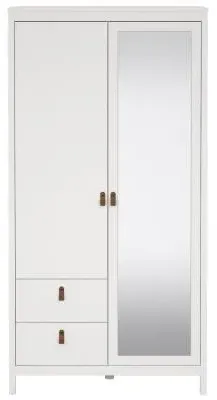 Barcelona 2 Door Combi Wardrobe - White image