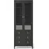 Barcelona 2 Door Display Cabinet - Black