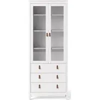 Barcelona 2 Door Display Cabinet - White