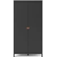 Barcelona 2 Door Wardrobe - Black