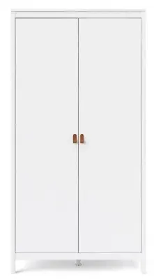 Barcelona 2 Door Wardrobe - White image
