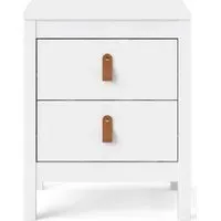 Barcelona 2 Drawer Bedside Cabinet - White