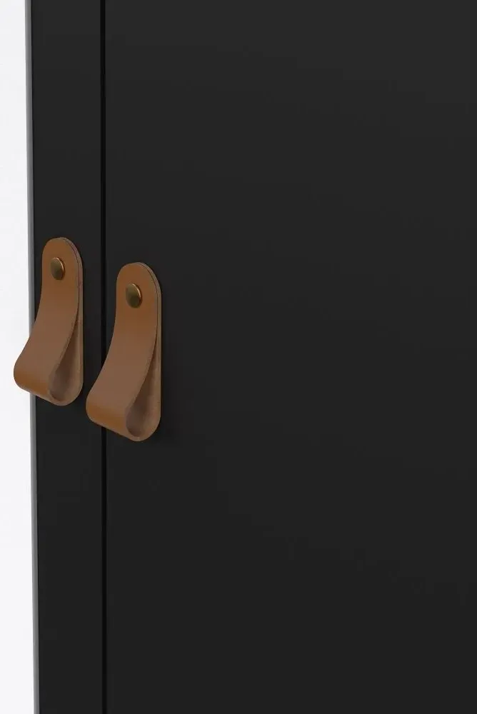 Barcelona 3 Door Combi Wardrobe - Black
