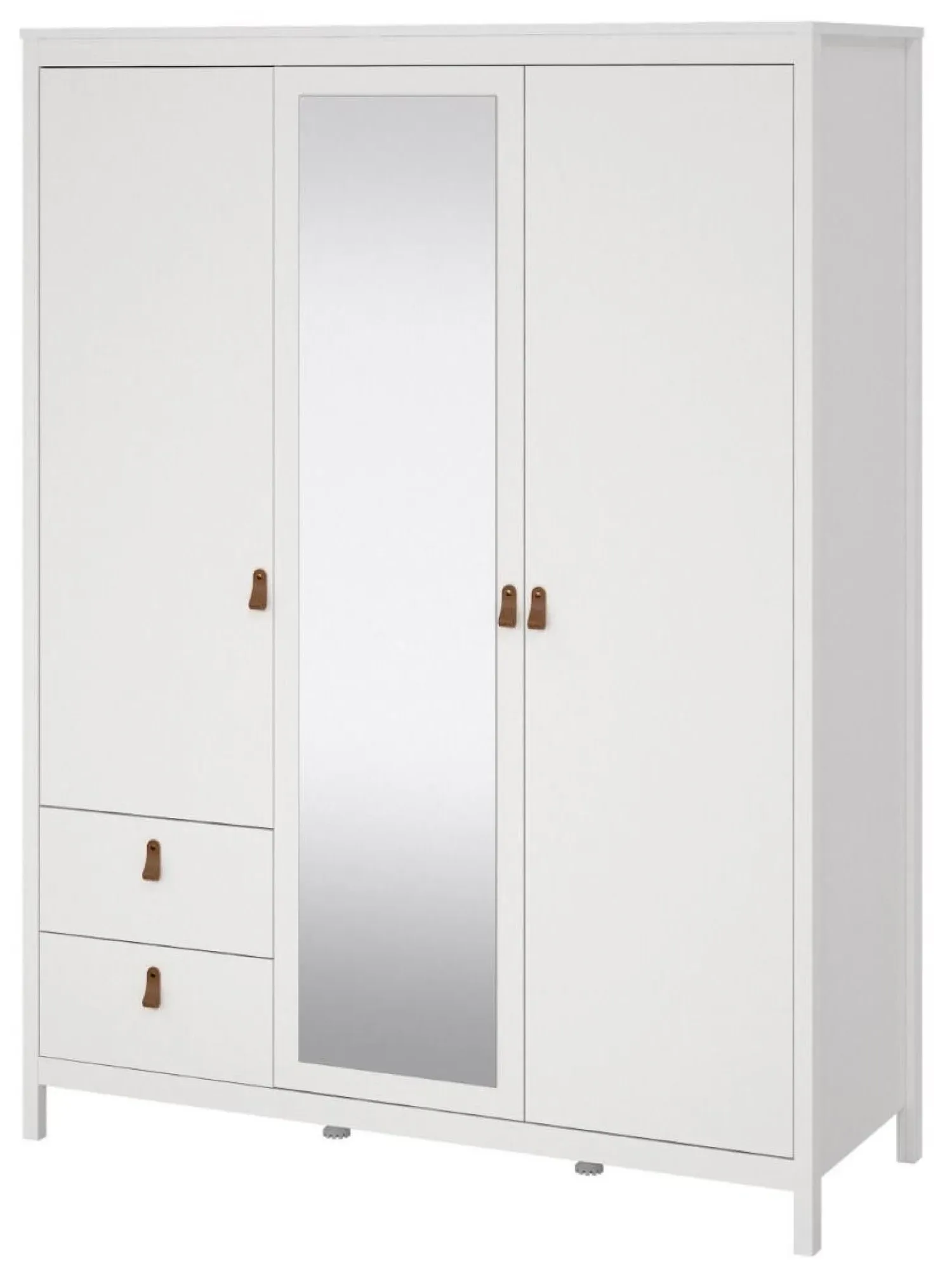 Barcelona 3 Door Combi Wardrobe - White