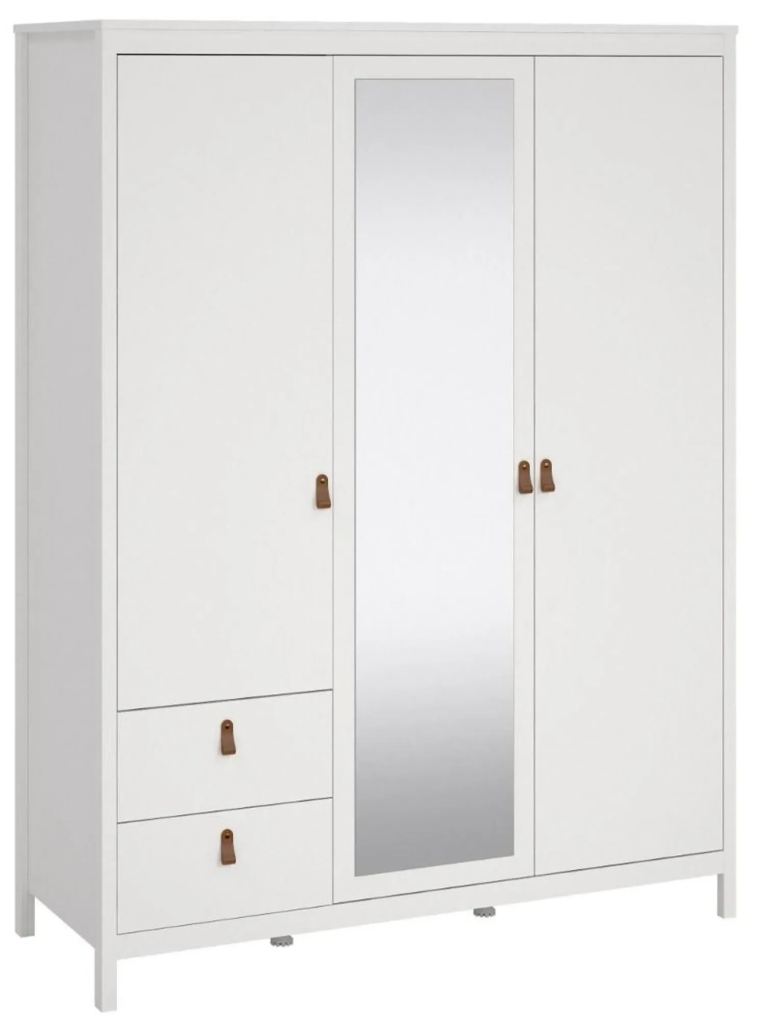 Barcelona 3 Door Combi Wardrobe - White