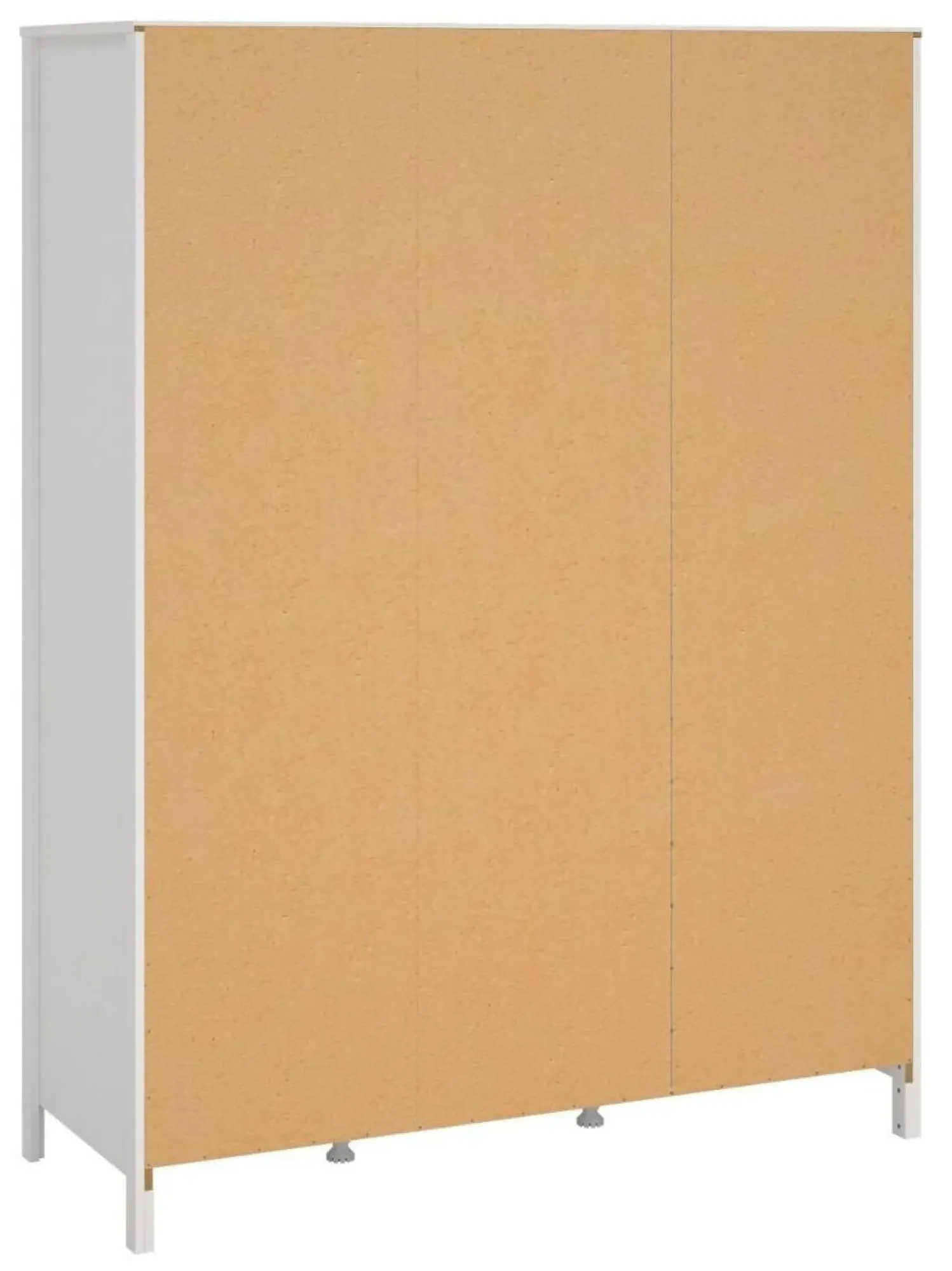 Barcelona 3 Door Combi Wardrobe - White