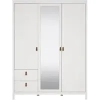 Barcelona 3 Door Combi Wardrobe - White