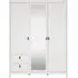Barcelona 3 Door Combi Wardrobe - White