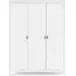 Barcelona 3 Door Wardrobe - White