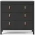 Barcelona 3 Drawer Small Chest - Black