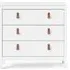 Barcelona 3 Drawer Small Chest - White