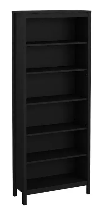 Barcelona 5 Shelf Bookcase - Black