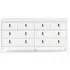 Barcelona 8 Drawer Wide Dresser - White