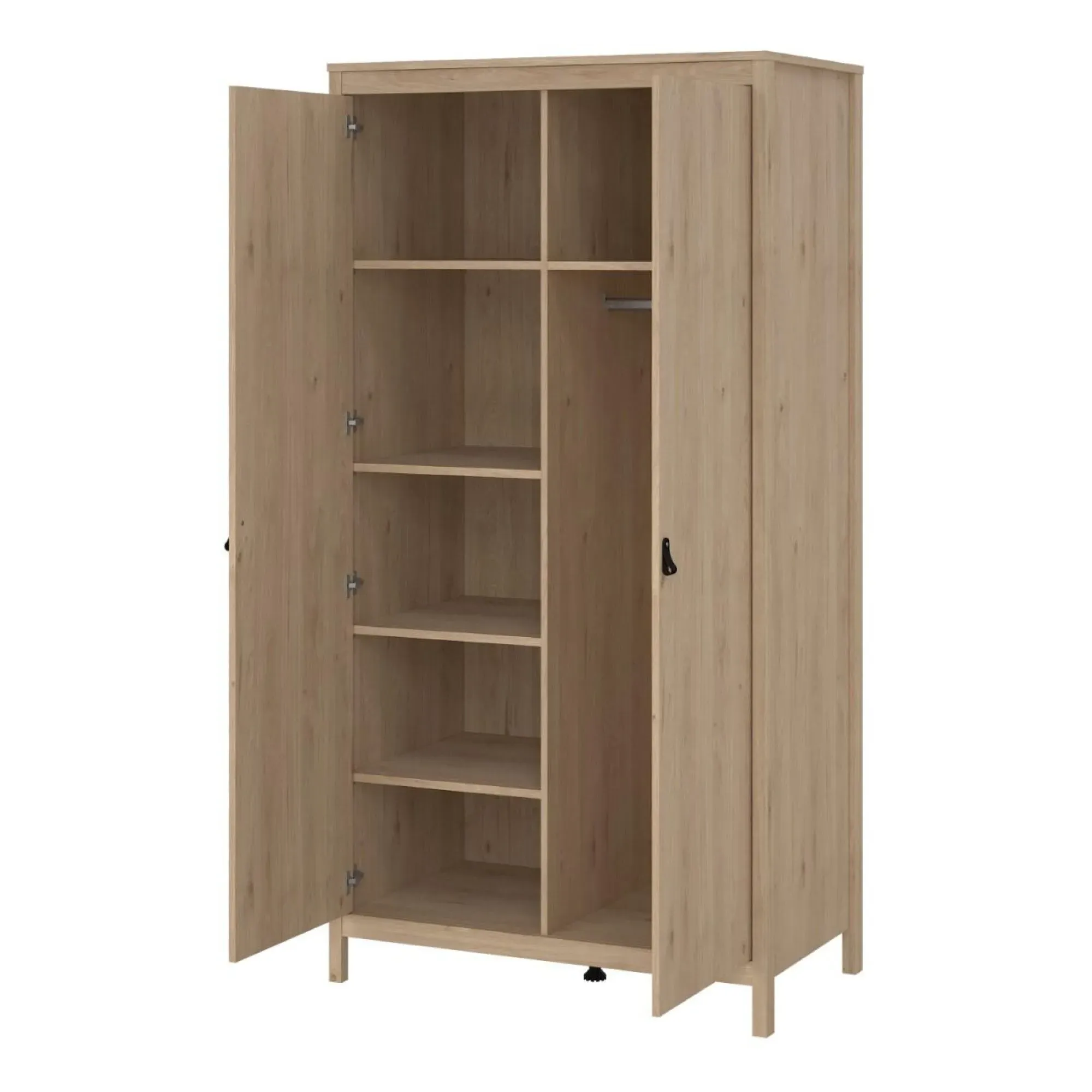 Barcelona Jackson 2 Door Wardrobe - Oak