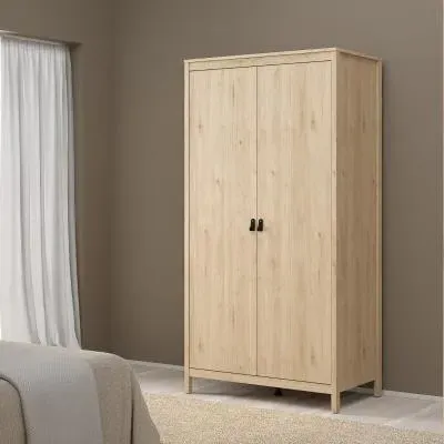 Barcelona Jackson 2 Door Wardrobe - Oak