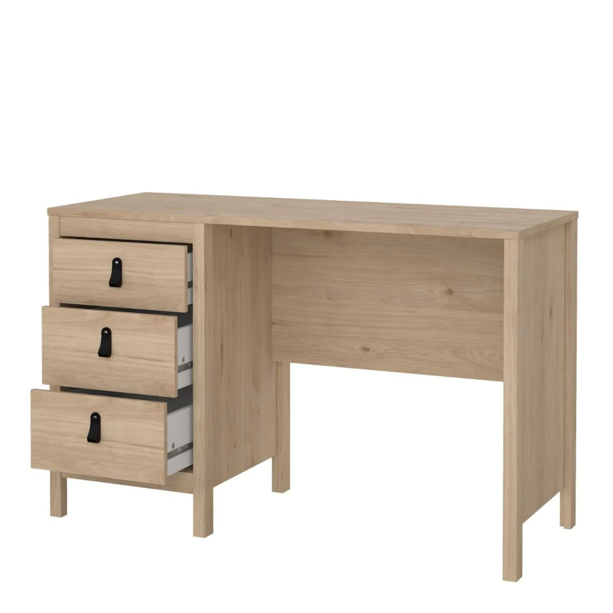Barcelona Jackson 2 Drawer Desk - Hickory Oak