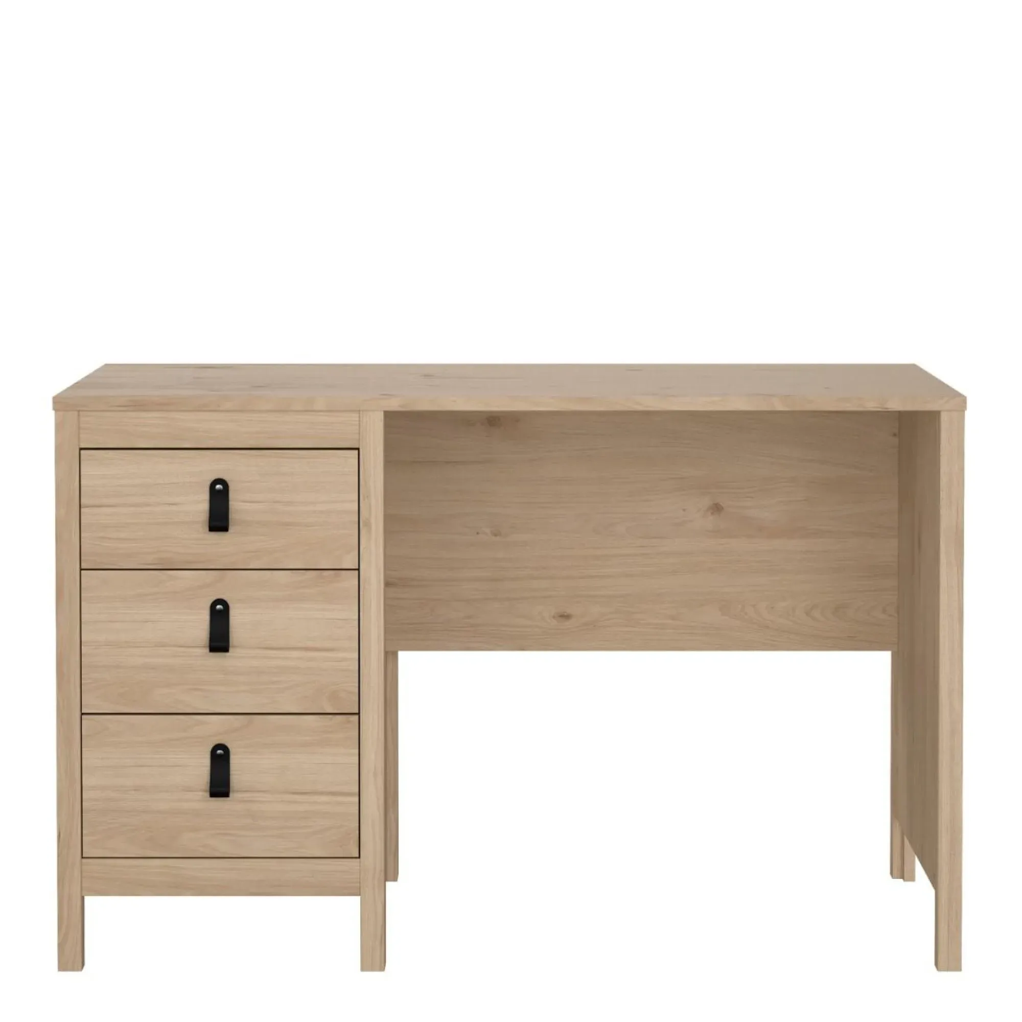 Barcelona Jackson 2 Drawer Desk - Hickory Oak