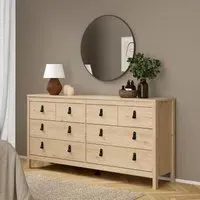 Barcelona Jackson 8-Drawer Chest - Hickory Oak