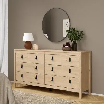 Barcelona Jackson 8-Drawer Chest - Hickory Oak image
