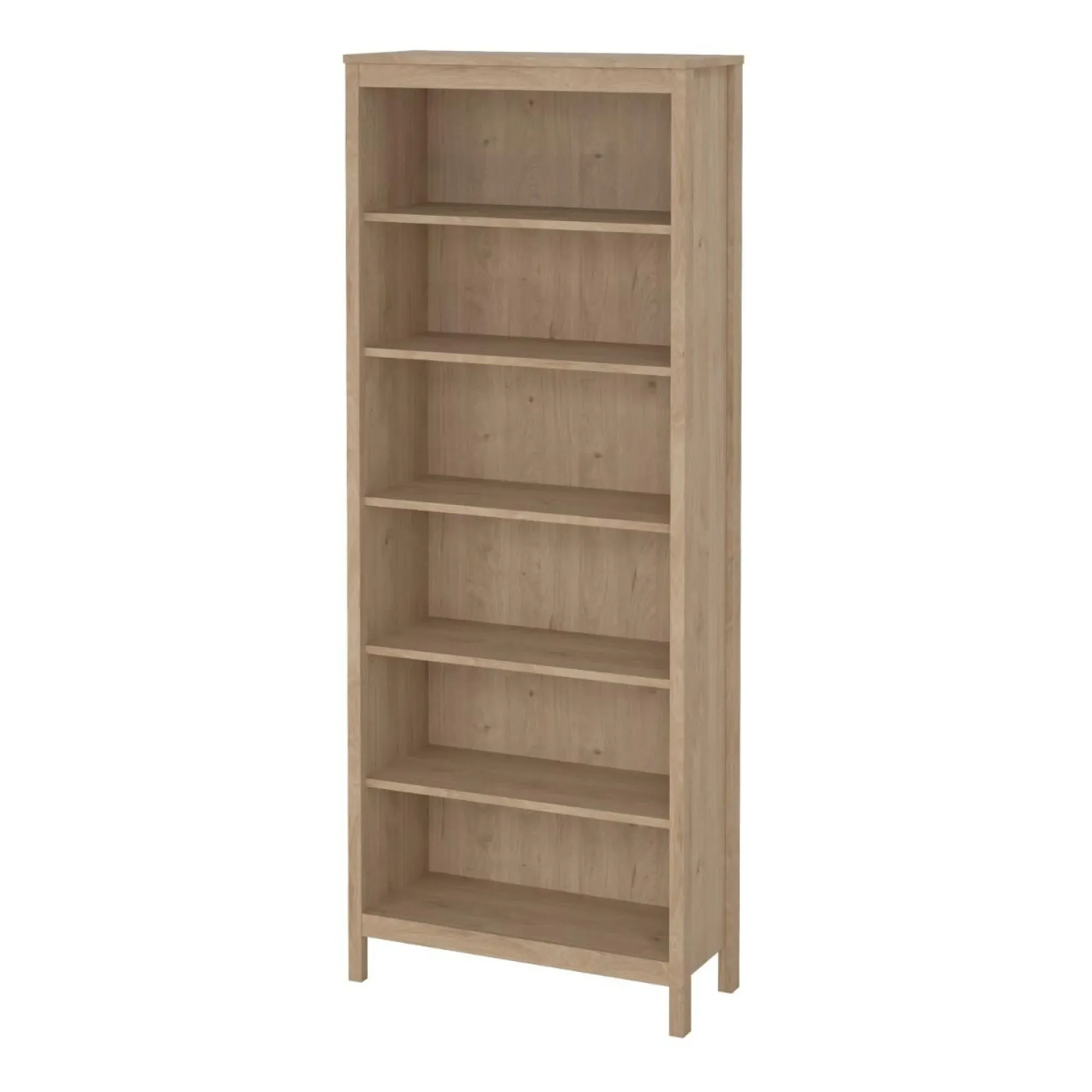 Barcelona Jackson Hickory 5 Shelf Bookcase - Oak