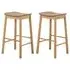 Barlow Backless Bar Stool Set of 2 - Oak