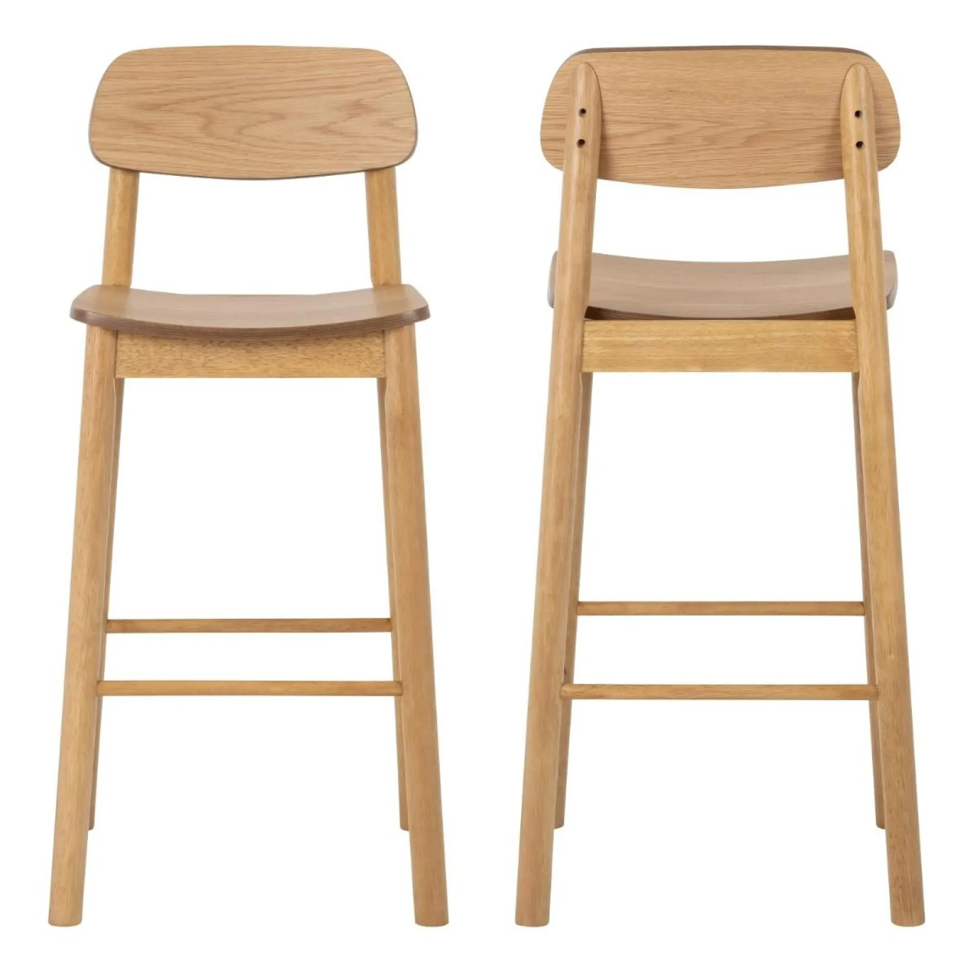 Barlow Bar Stool Set of 2 - Oak