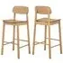 Barlow Bar Stool Set of 2 - Oak