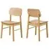 Barlow Dining Chair Set of 2 - Oak Effect