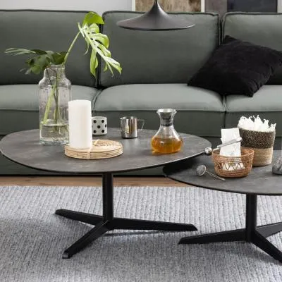 Barnsley Coffee Table - Black, Ceramic