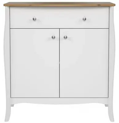 Baroque 2 Door Small Sideboard - White image