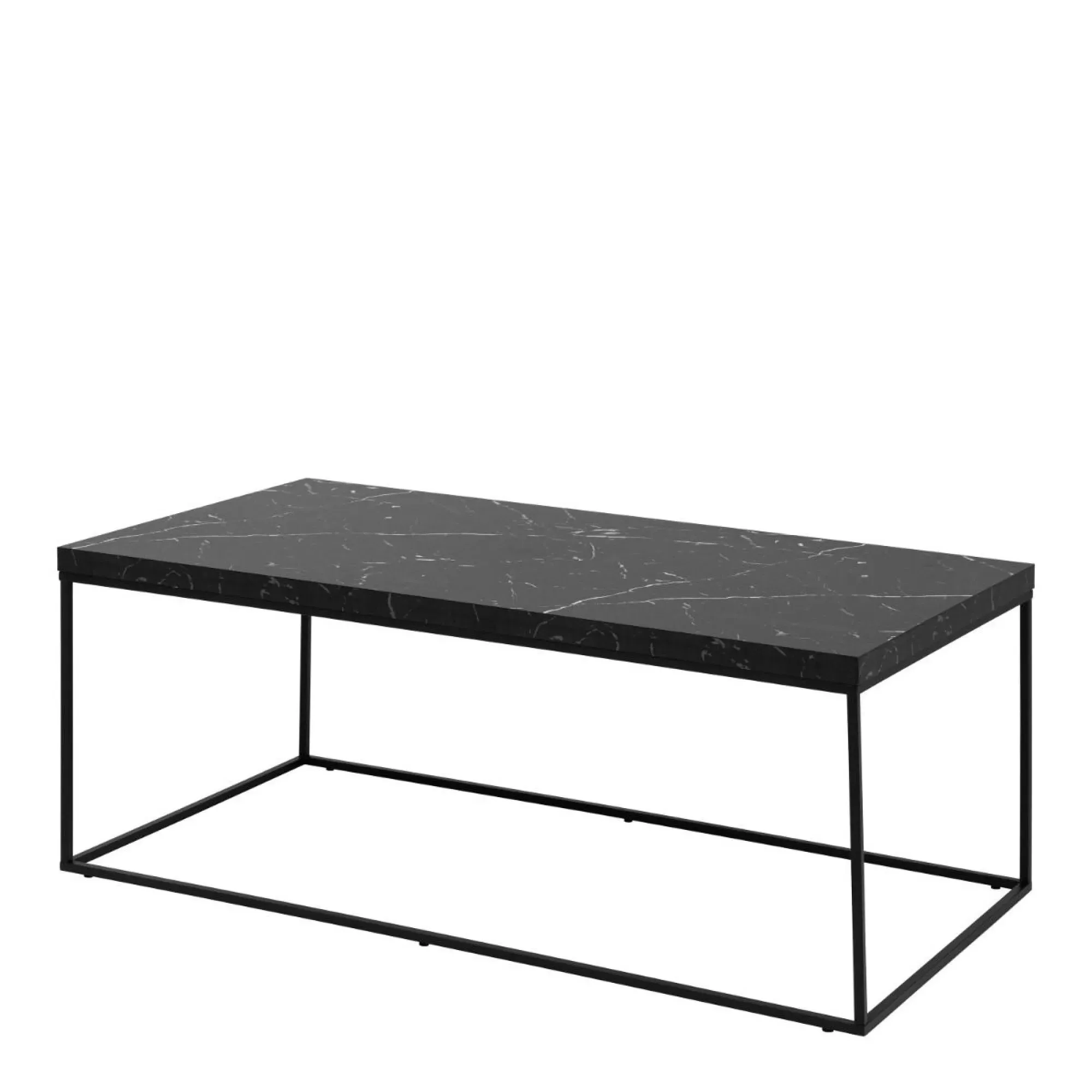 Barossa Coffee Table - Black, Marble Effect