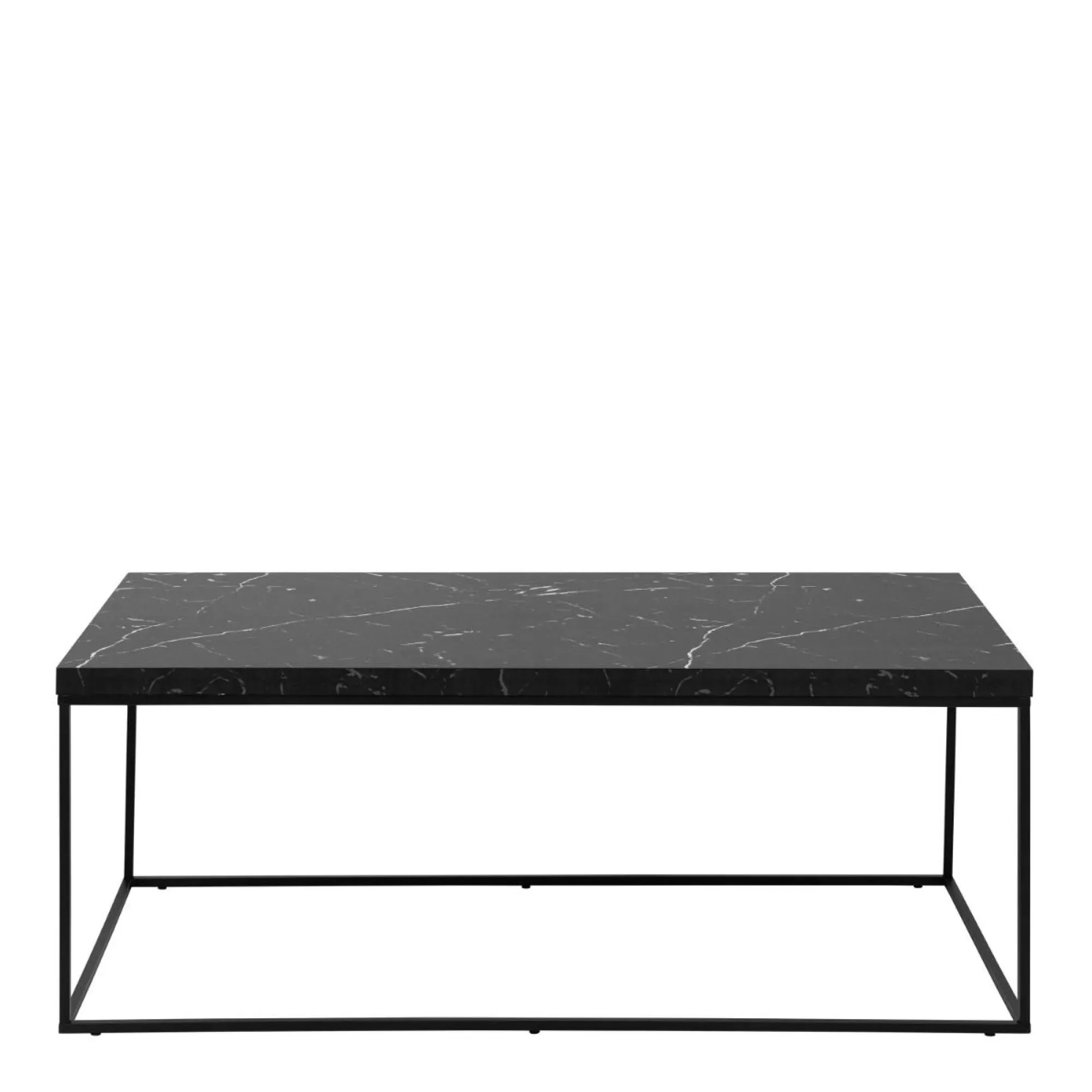 Barossa Coffee Table - Black, Marble Effect