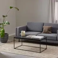 Barossa Coffee Table - Black, Marble Effect