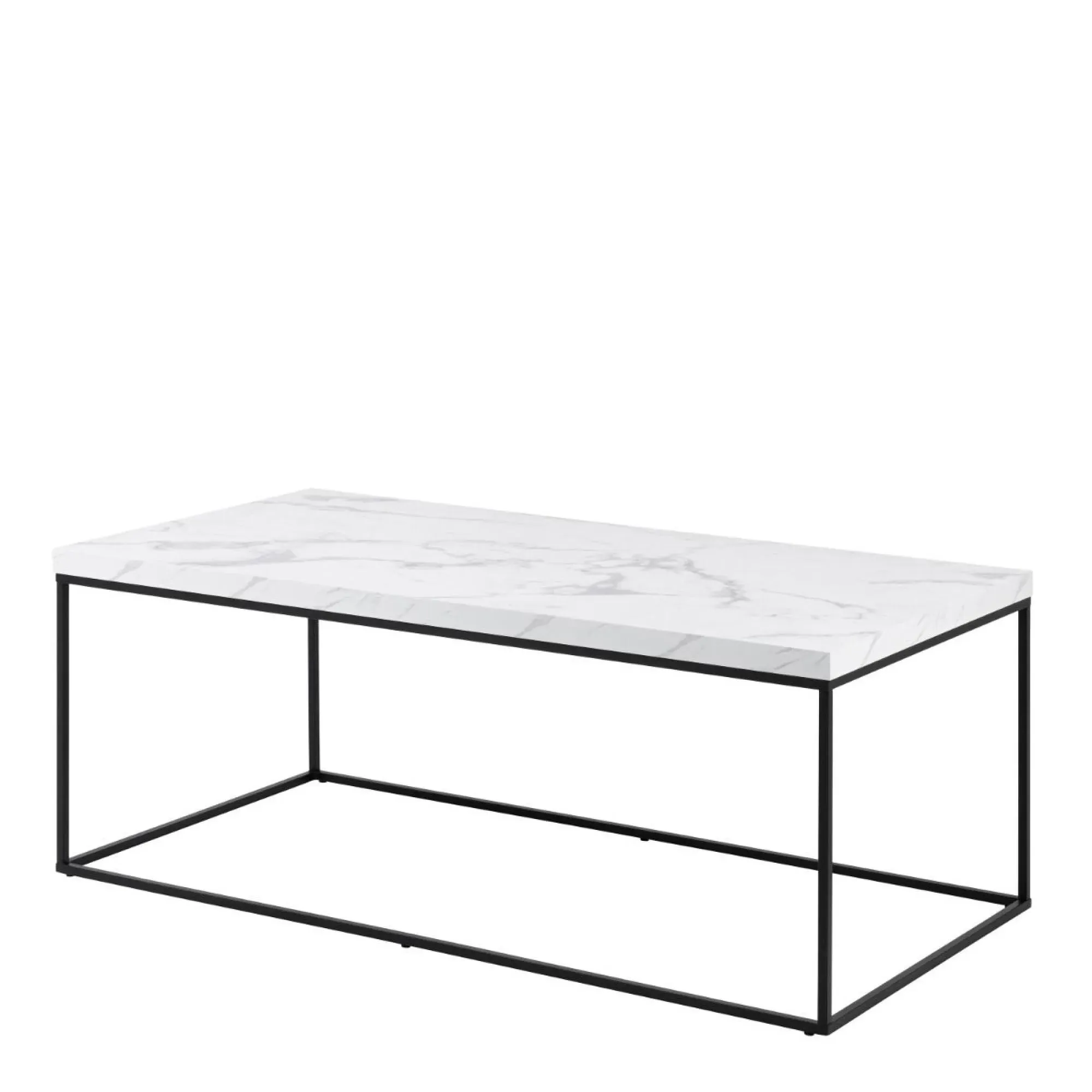 Barossa Coffee Table - White, Marble Effect
