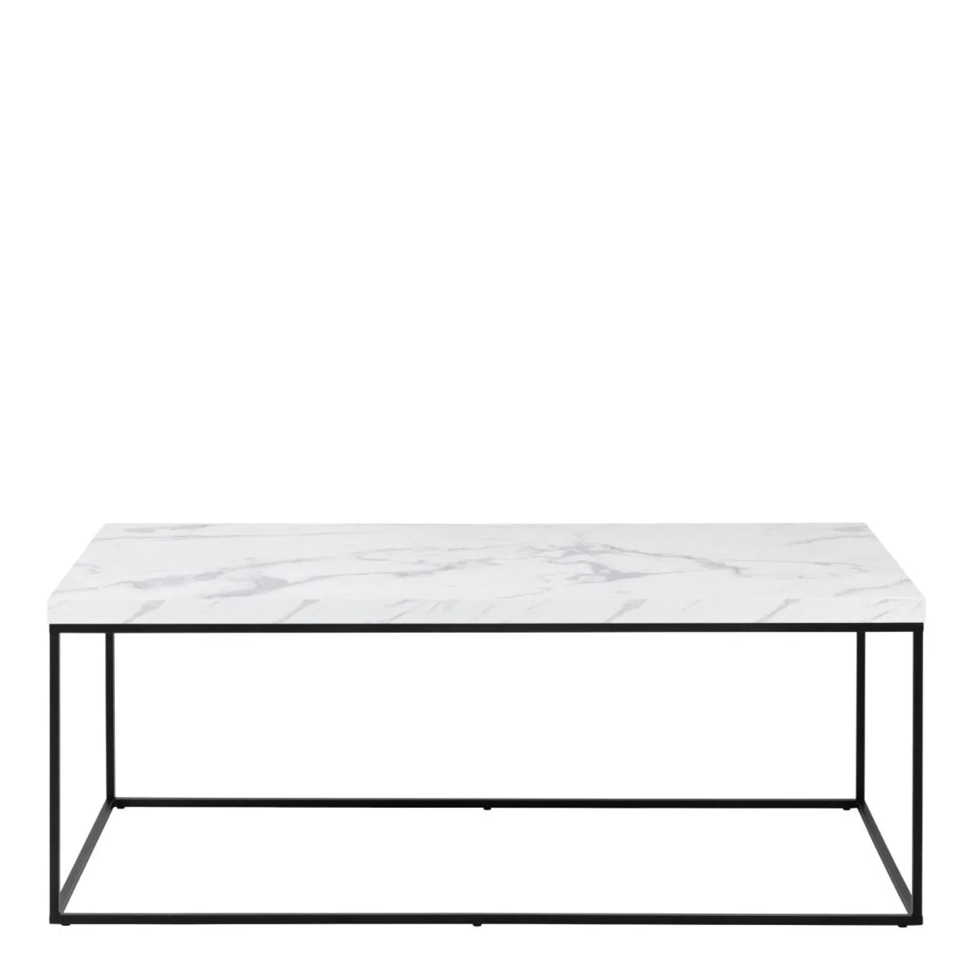 Barossa Coffee Table - White, Marble Effect