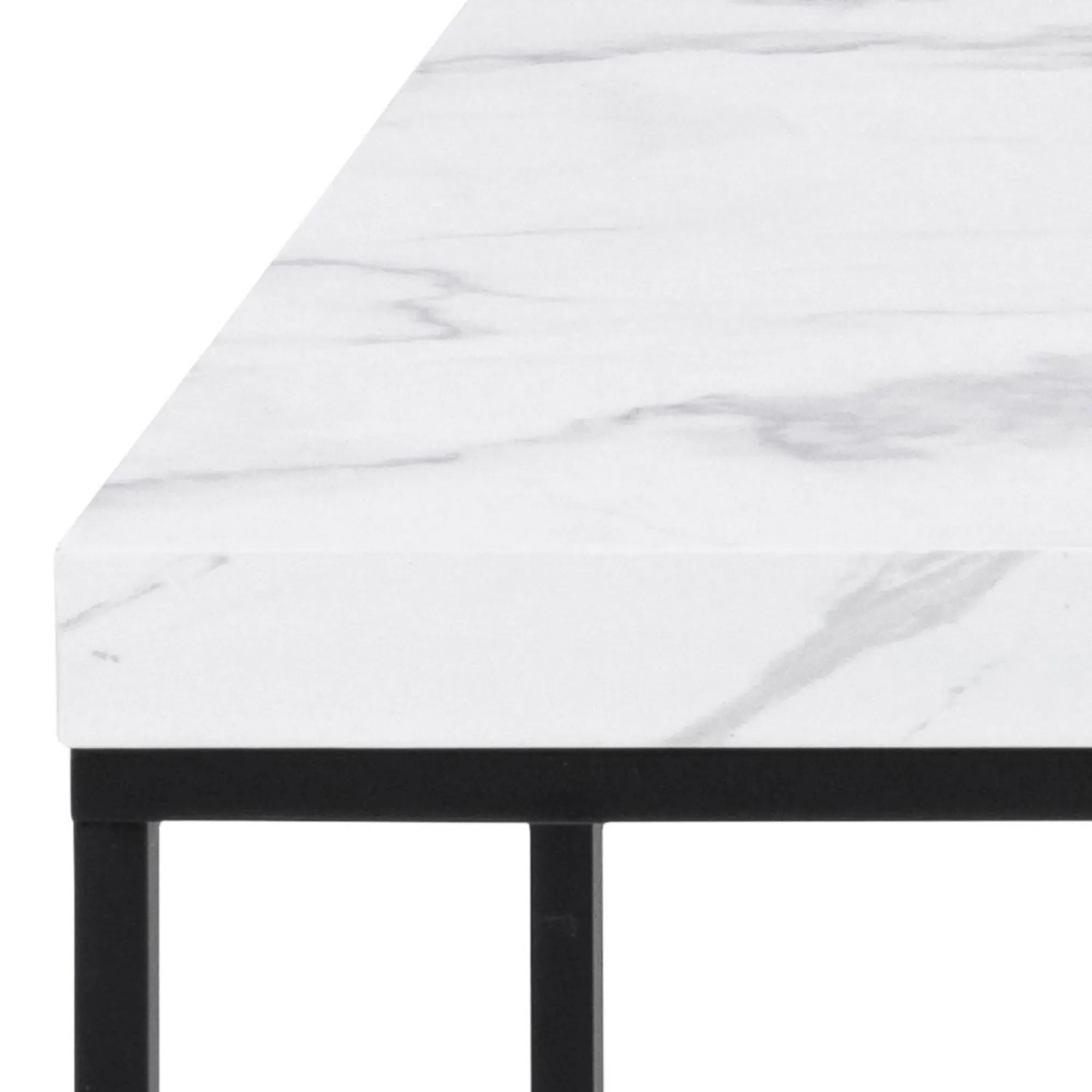 Barossa Coffee Table - White, Marble Effect
