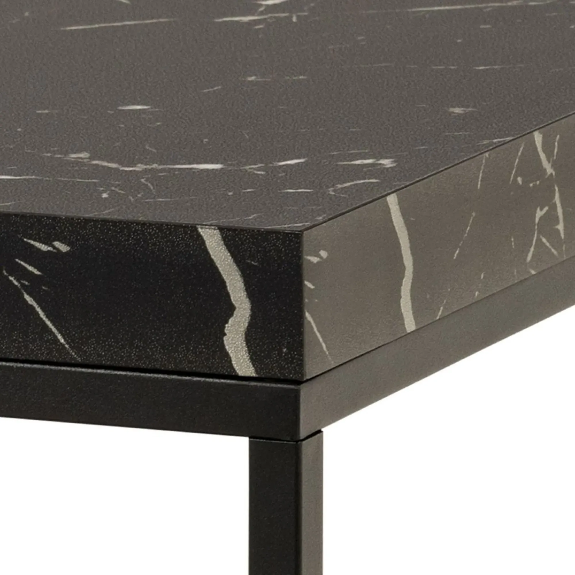Barossa Square Coffee Table - Black, Marble