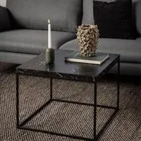 Barossa Square Coffee Table - Black, Marble