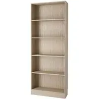 Basic Wide Bookcase - Oak