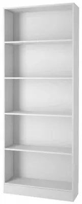 Basic Wide Bookcase - White