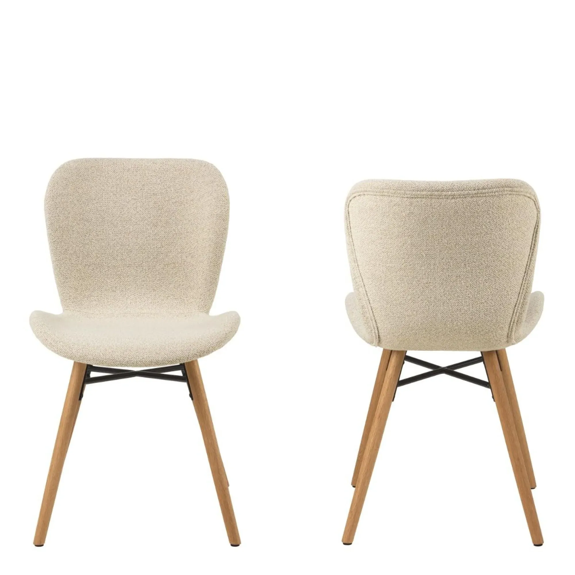 Batilda Dining Chair - Cream, Fabric
