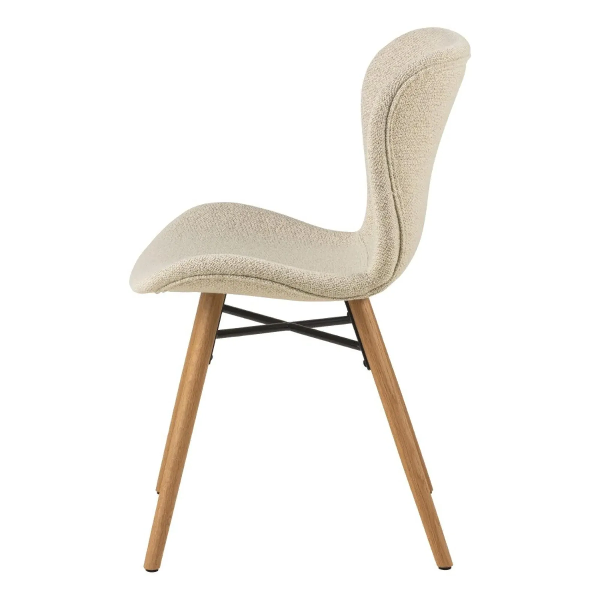 Batilda Dining Chair - Cream, Fabric